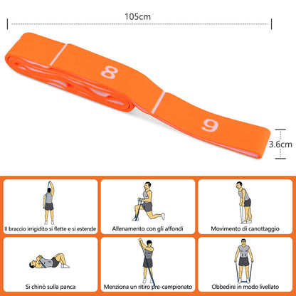 Elastico Fasce di Resistenza, Fitness Elastici e bande Yoga Stretching Band Ceinture Elastiche Cinghia Elastica