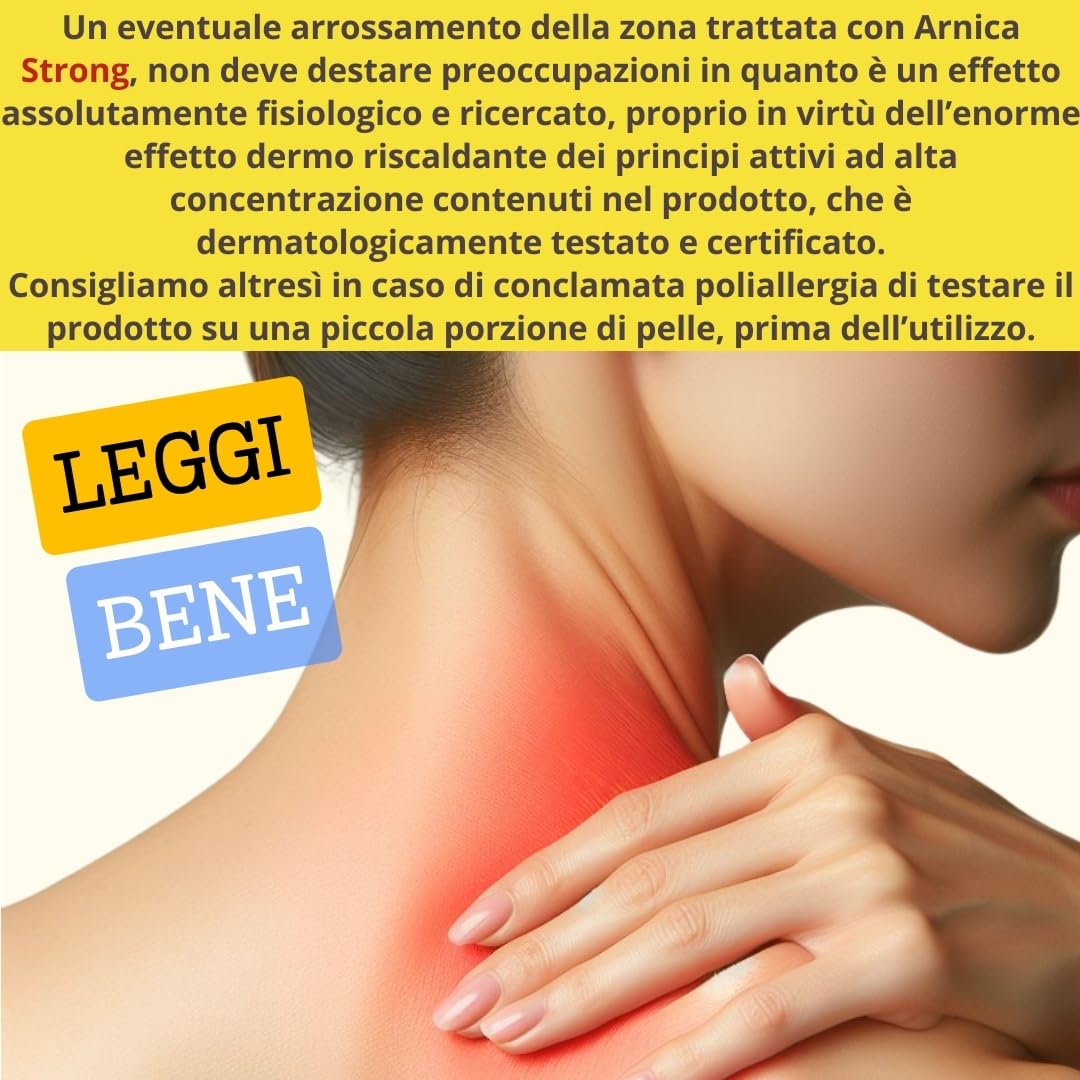 Arnica gel Forte - Arnica Per Cavalli Uso Umano 99% e Artiglio Del Diavolo forte crema riscaldante muscoli sportiva per massaggio cervicale e lombare-ImmunoSTRONG