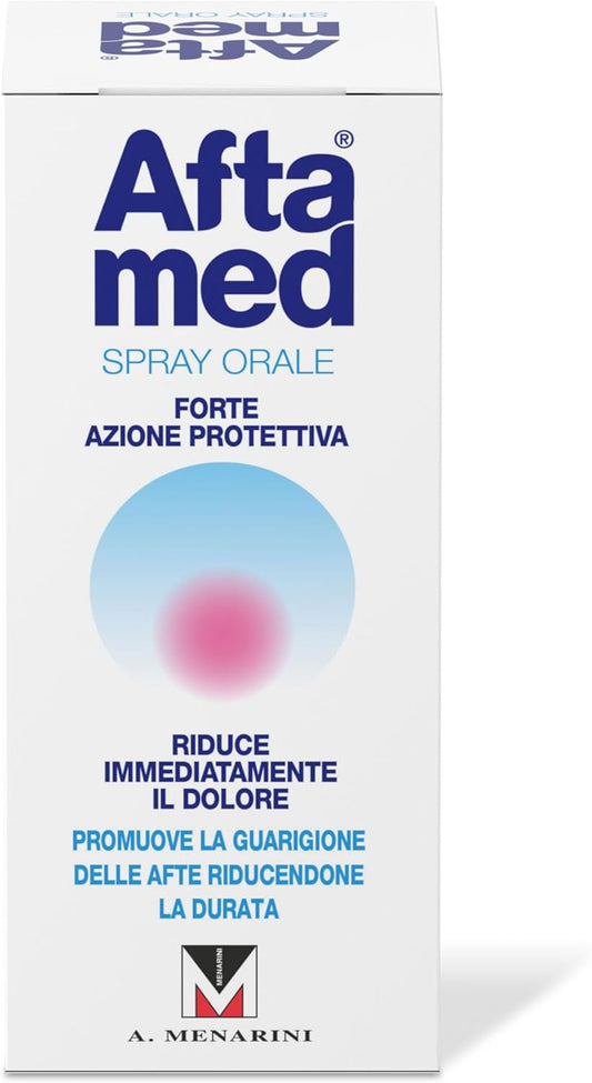 Aftamed Spray indicato per Afte, Stomatiti Aftose, Lesioni del cavo orale - Flacone da 20ml