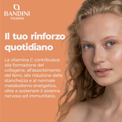 Bandini® Vitamina C Liposomiale 1000mg, 3 mesi, Vegana | Vit C 100% Vegana ad Alto dosaggio | Sistema Immunitario, Ossa, Cartilagini, Pelle, Denti, Stanchezza | Vitamin C Pura Acido Ascorbico 180 cps