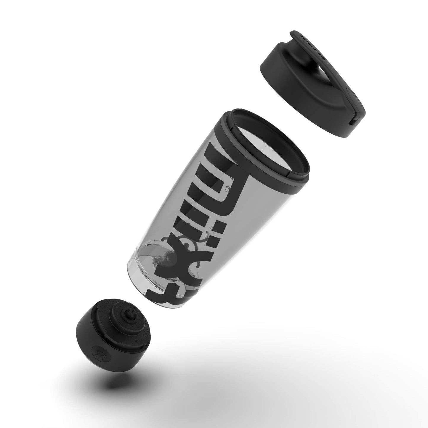 Promixx Bottiglia Originale Shaker - Alimentato a Batteria per Frullati di Proteine Lisci - Senza BPA, Tazza da 600ml (Bianco)