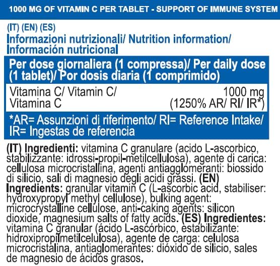 Vitamin C 1000mg 90 compresse