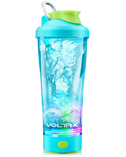 VOLTRX Shaker per Proteine Elettrico,600ml-Bottiglia Shaker Elettrica per Proteine,Shaker Elettrico Usb,Senza BPA,Shaker Elettrico per Proteine,Ricaricabile,Impermeabile,Shaker Elettrico Colorato