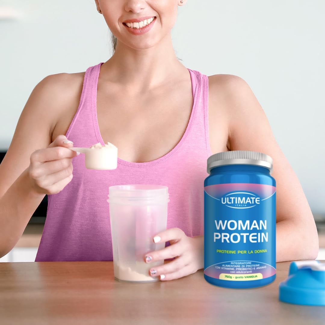 Ultimate Italia - Woman Protein proteine specifiche per donne - 750g - cacao - proteine di soia e albume d'uovo