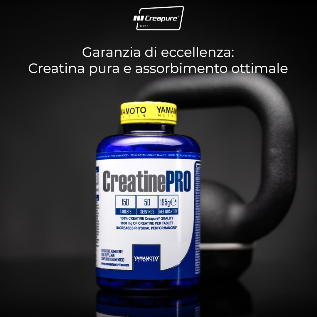 Creatine PRO Creapure© Quality integratore alimentare di creatina monoidrato qualità Creapure 150 compresse