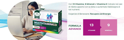 L'Angelica, Integratore Multivitaminico Con 13 Vitamine, 9 Minerali e Vitamina K, Recupero ed Energia, Vegano, Senza Glutine, Senza Lattosio - Formato: 20 bustine effervescenti