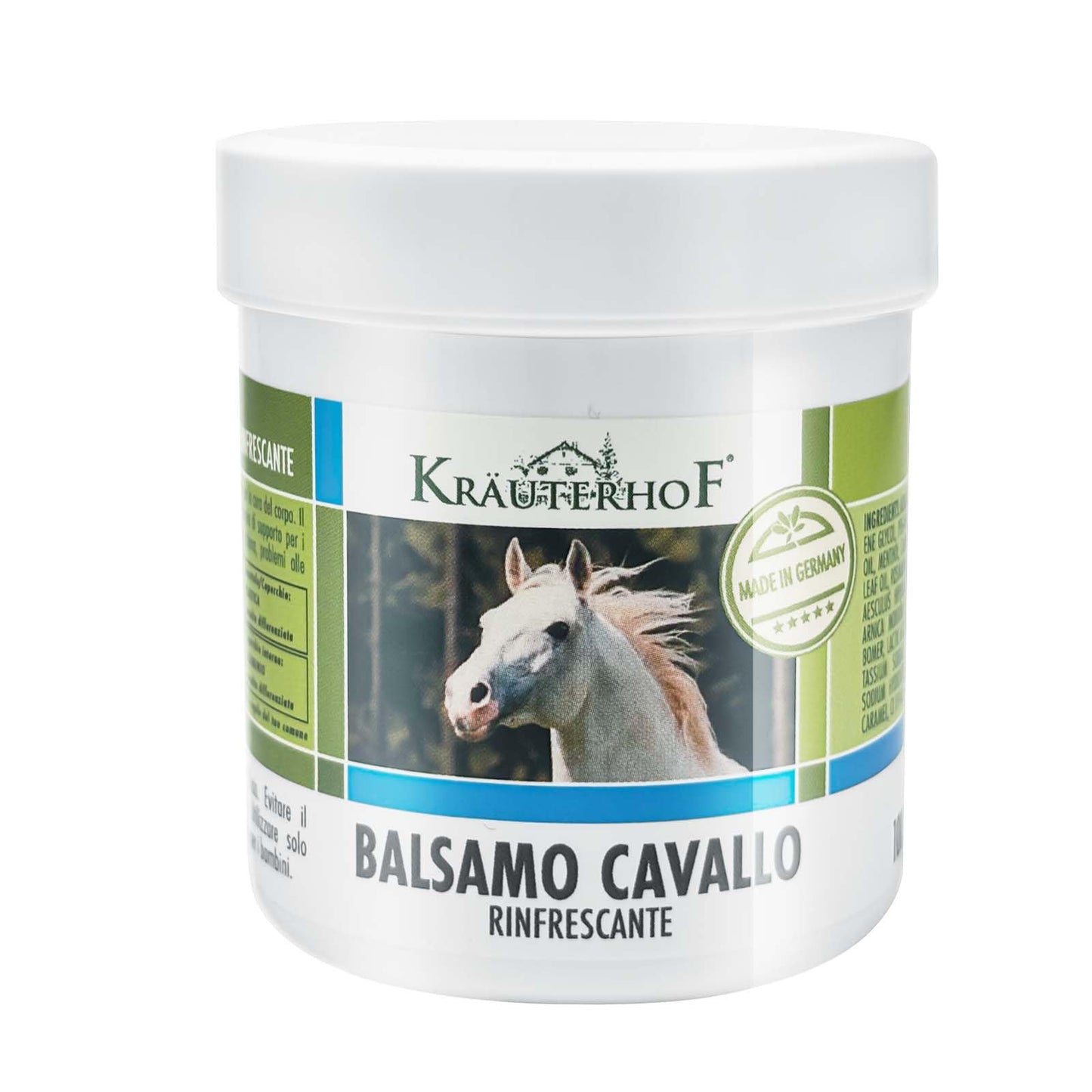 HW CASE Kräuterhof Balsamo per cavalli riscaldante, extra forte, gel massaggiante - Rimedio naturale per il sollievo muscolare (1x500ML)