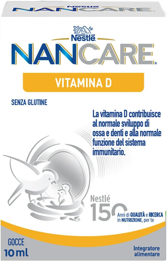 NESTLÉ NANCARE VITAMINA D Integratore Alimentare pediatrico per Lattanti e Bambini dalla nascita, Flacone 100ml