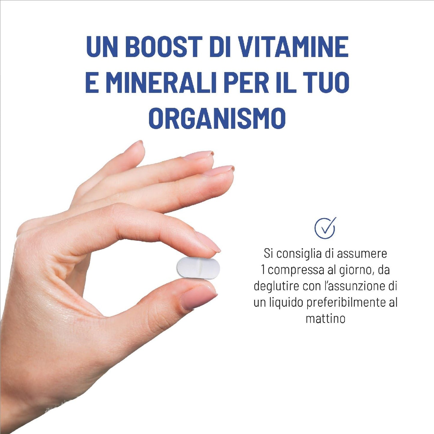 equilibra Integratori Alimentari, Multivitamine e Minerali, a base di 12 Vitamine e 6 Minerali con Luteina, Indicato per Diete Povere di Minerali e Vitamine o Aumentato Fabbisogno, 60 Compresse