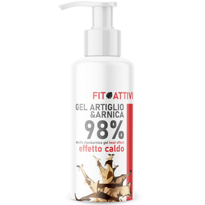 Artiglio del Diavolo Gel Forte e Arnica per Cavalli Uso Umano Effetto Caldo 550 ml, Crema Massaggi arricchita per Muscoli e Articolazioni - FITOATTIVI NATURA E BENESSERE