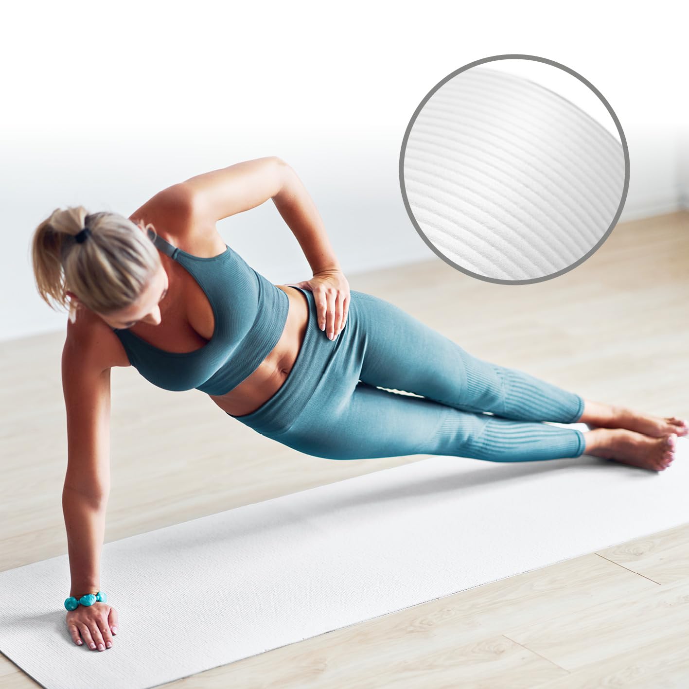 #DoYourFitness Tappetino yoga antiscivolo | Spessore da 0,8cm a 2cm | 183cm x 61cm o XXL 190cm x 100cm | Per principianti e utenti avanzati [Adatto per uso interno/esterno]