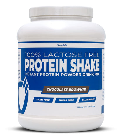 Ovowhite 100% Egg Protein Shake Lactose Free/Gluten Free/Sugar Free - Proteine in Polvere Isolate dell'Uovo Istantanea (Cookies & Cream, 800 g)