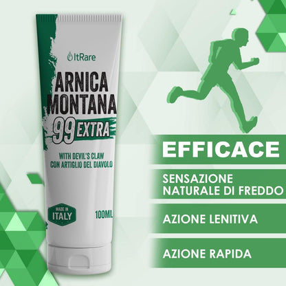 Arnica Montana Extra 99-100ml Arnica per Cavalli uso umano - - Pomata con Artiglio del Diavolo - Muscolare Gel Forte