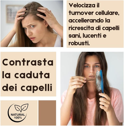 Miglior Biotina Capelli - Integratore capelli donna formula innovativa tra gli Integratori per Capelli con Miglio Biotina Cheratina e Zinco - Vitamine per capelli - ImmunoSTRONG