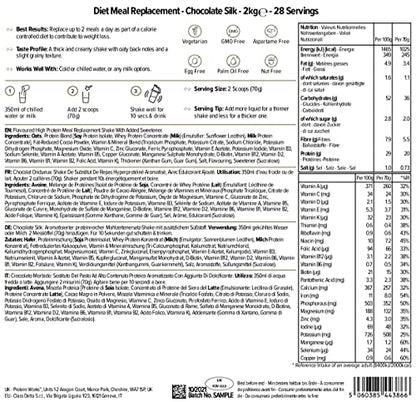 Protein Works - Sostituto Del Pasto Dietetico | Supporta la Perdita di Peso | Sazietà di Lunga Durata | Alto Contenuto di Proteine | 14 Servings | Banana Vellutata | 1kg