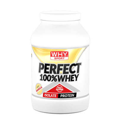 WHY SPORT PERFECT 100% WHEY - Proteine Whey - Proteine Isolate - Proteine in Polvere con Aminoacidi Essenziali per la Massa Muscolare - Gusto Cioccolato al Latte - 900 gr