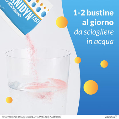 Carnidyn Plus Integratore Alimentare per Stanchezza Mentale e Fisica, 20 Bustine da 5g da Sciogliere in Acqua, Gusto Agrumi