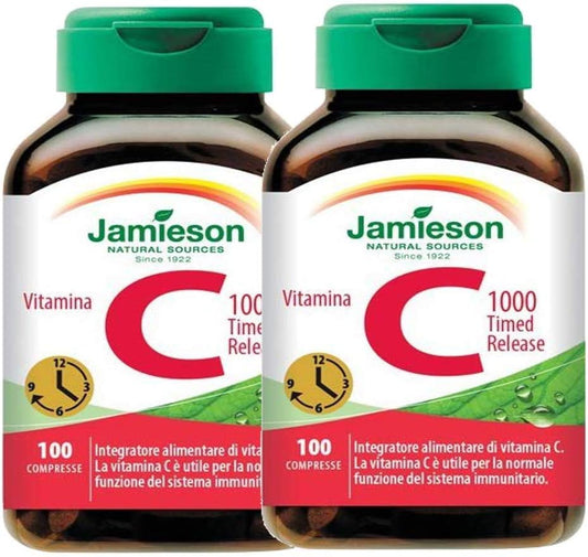 Vitamina C 1000 Timed Release 100 compresse - Jamieson (2 Confezioni da 100 Compresse)