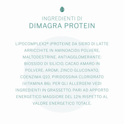 Dimagra Protein - Integratore Alimentare con proteine da siero del latte - Per dimagrire, disintossicare, per il mantenimento e la crescita della massa muscolare - Gusto cioccolato, 10 buste da 22 g