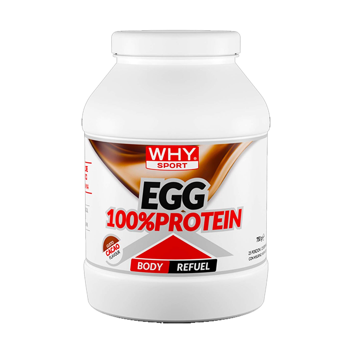 Why Sport EGG 100% Protein Gusto Cacao 750 Grams 25 porzioni