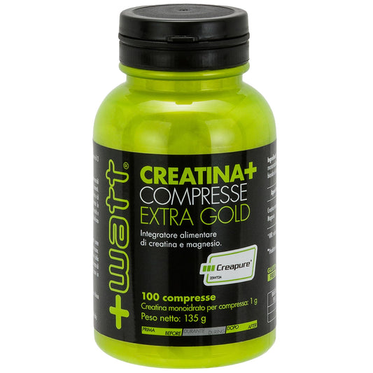 Creatina+ Compresse Extragold - Integratore alimentare di Creatina e Magnesio - 100 compresse