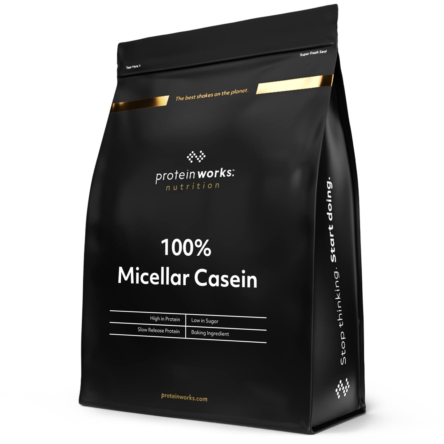 Caseina Micellare 100% Proteine In Polvere THE PROTEIN WORKS | Frullato Proteico A Rilascio Lento | Aminoacidi | Supporta Il Recupero | Panna & Fragole, 500 g