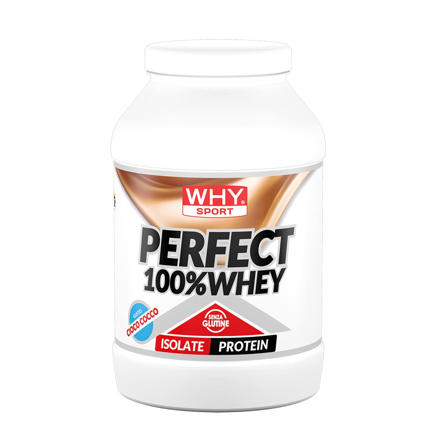 WHY SPORT PERFECT 100% WHEY - Proteine Whey - Proteine Isolate - Proteine in Polvere con Aminoacidi Essenziali per la Massa Muscolare - Gusto Cioccolato al Latte - 900 gr