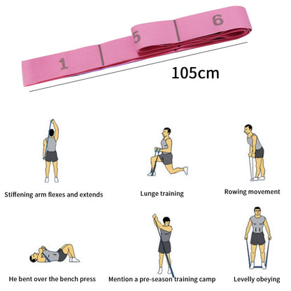 Elastico Fasce di Resistenza, Fitness Elastici e bande Yoga Stretching Band Ceinture Elastiche Cinghia Elastica