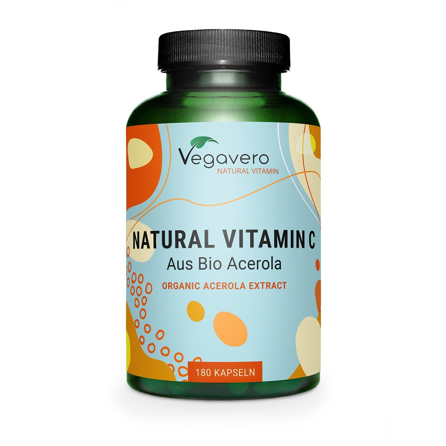 Vitamina C Naturale BIO | 1060 mg di Acerola | L’unica Biologica e Senza Additivi | Integratore per Sistema Immunitario e Antiossidante | 180 capsule | Vegan