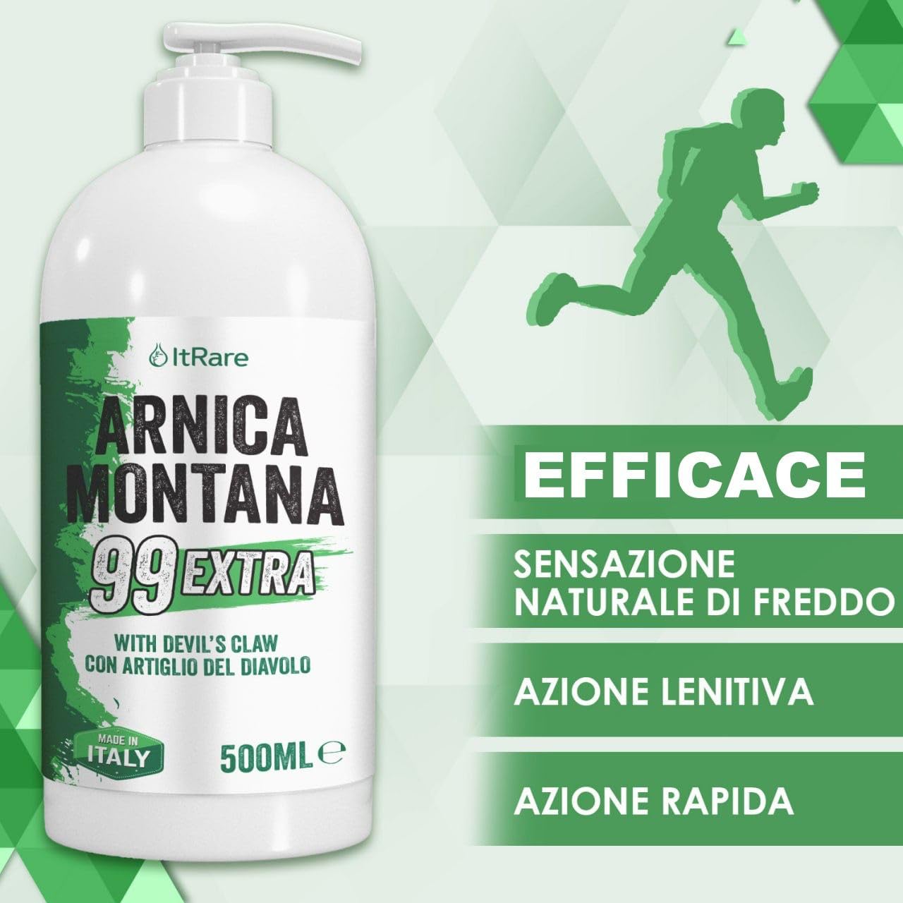 Arnica Montana Extra 99-100ml Arnica per Cavalli uso umano - - Pomata con Artiglio del Diavolo - Muscolare Gel Forte