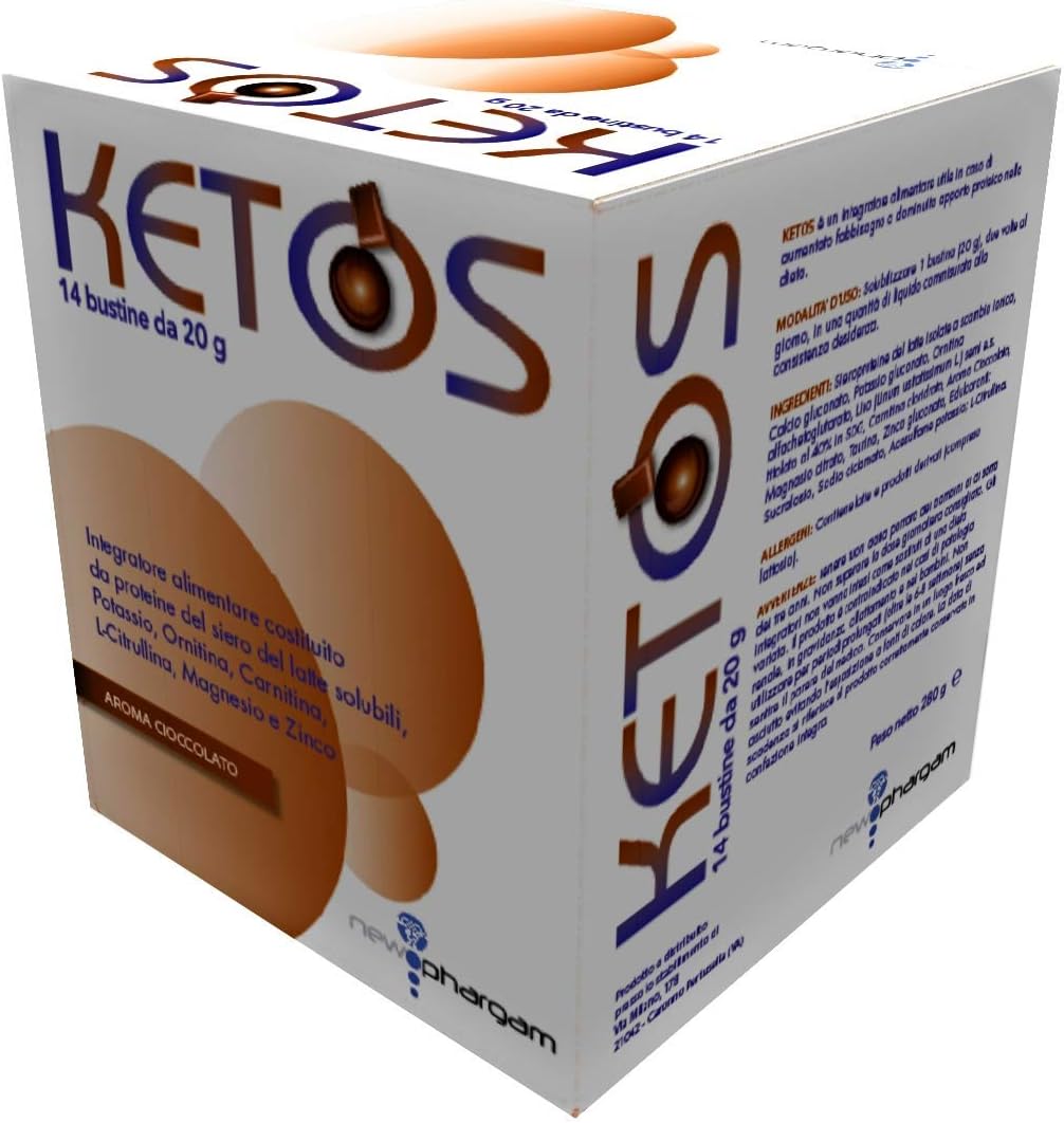 Ketos Integratore Alimentare a Base di Proteine del Siero del Latte Isolate - Ideale per Diete Proteiche e Attività Muscolare - Proteine in Polvere Isolate - Proteine per Dieta Chetogenica - Cacao