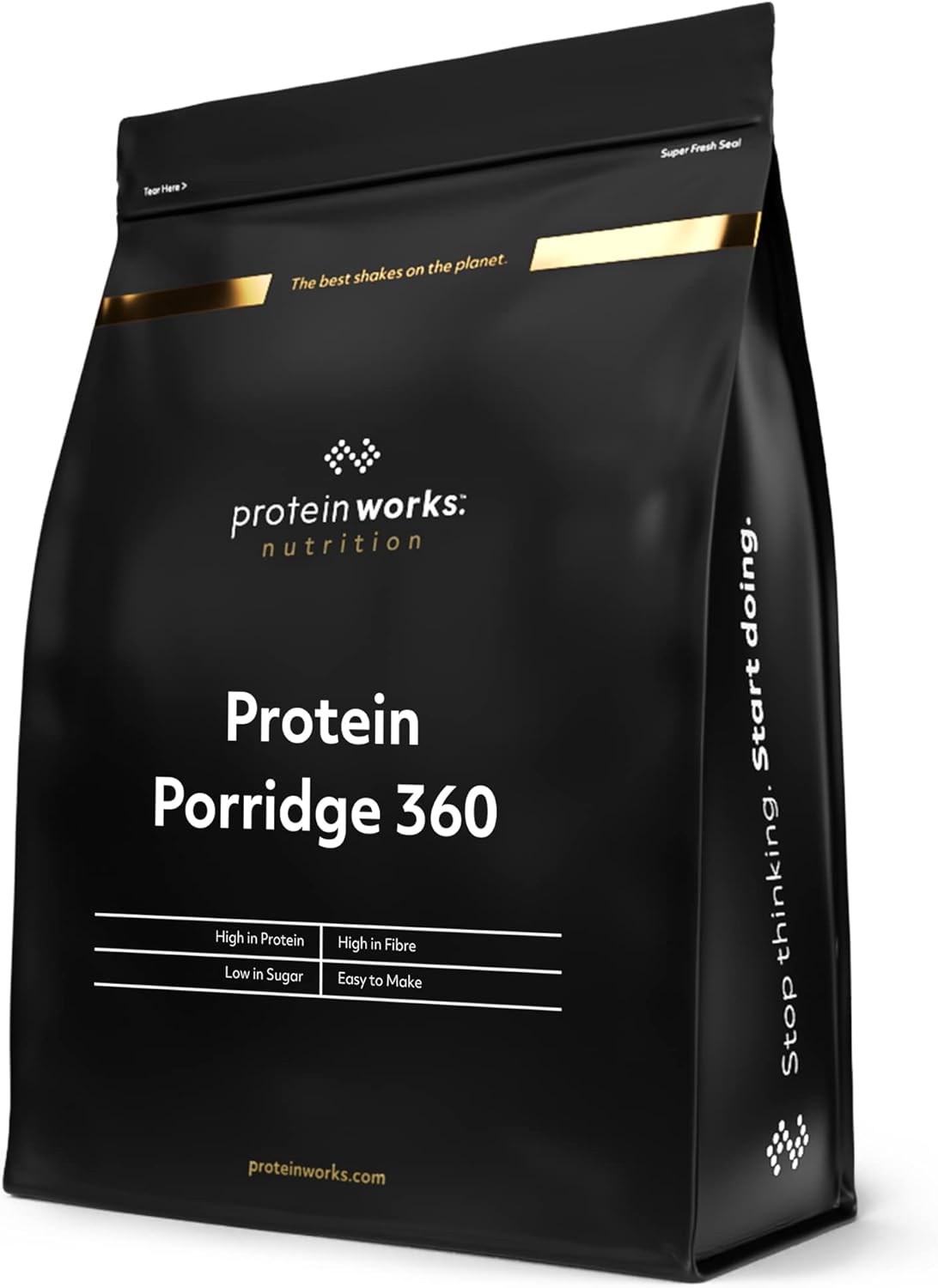 The Protein Works Porridge Proteico 360 | Basso Contenuto di Zuccheri, Ricco di Fibre, Vitamine E Minerali | Banana E Pepite di Cioccolato, 500 g, unità (Confezione da 1)