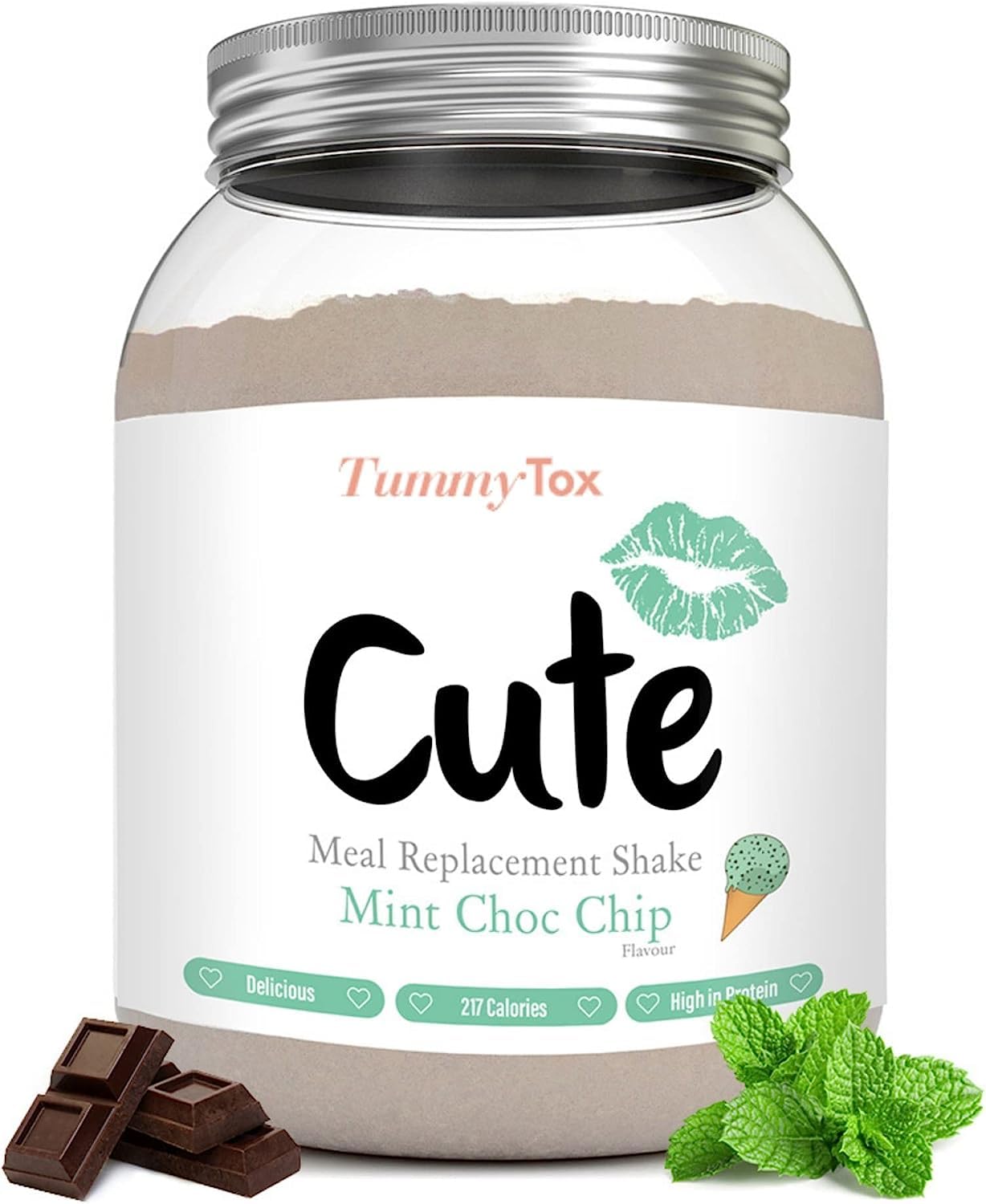 Cute Nutrition Frullato Sostitutivo del Pasto al Cioccolato - Shake Dietetico con Vitamine - Confezione da 500g con E-book Gratis di TummyTox