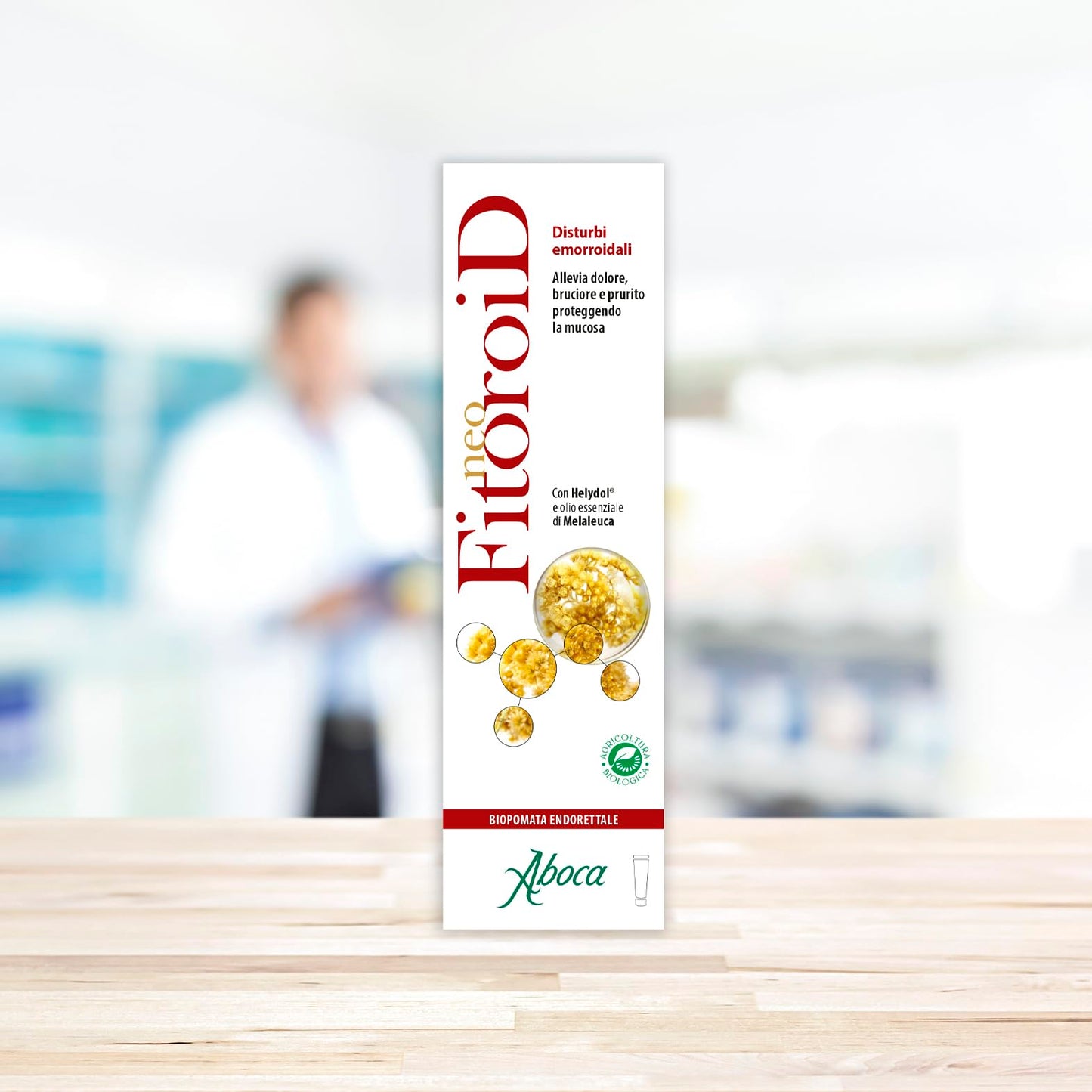 Aboca - NeoFitoroid BioPomata 40ml - Disturbi Emorroidali. Allevia dolore, Bruciore e Prurito Proteggendo la Mucosa