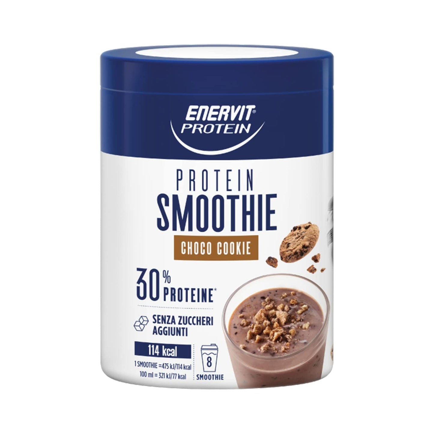 Enervit, Barattolo Smoothie al Mirtillo, Barattolo da 320 Grammi, Antiossidante, con Proteine di Pisello e Riso e Vitamina C, 100% Vegetale