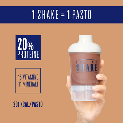 Enervit Meal Shake Cacao Protein, Bevanda Proteica Adatto Come Sostituto del Pasto, Ricco di Proteine, la Confezione Copre 12 Pasti, 20% Proteine, 13 Vitamine e 11 Minerali