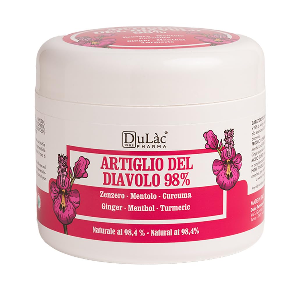 Dulàc - Crema Artiglio Del Diavolo Extra Forte 500 ml, 98% Artiglio del Diavolo Arricchito con Mentolo, Pomata Naturale per Fastidi Muscolari e Articolari Ricorrenti