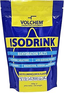 Volchem Isodrink 540, Integratore Alimentare di Sali Minerali e Maltodestrine, a Base di Polimeri di Glucosio, con Magnesio, Sodio e Potassio, Barattolo con Polvere Solubile, Gusto Limone, 540 g