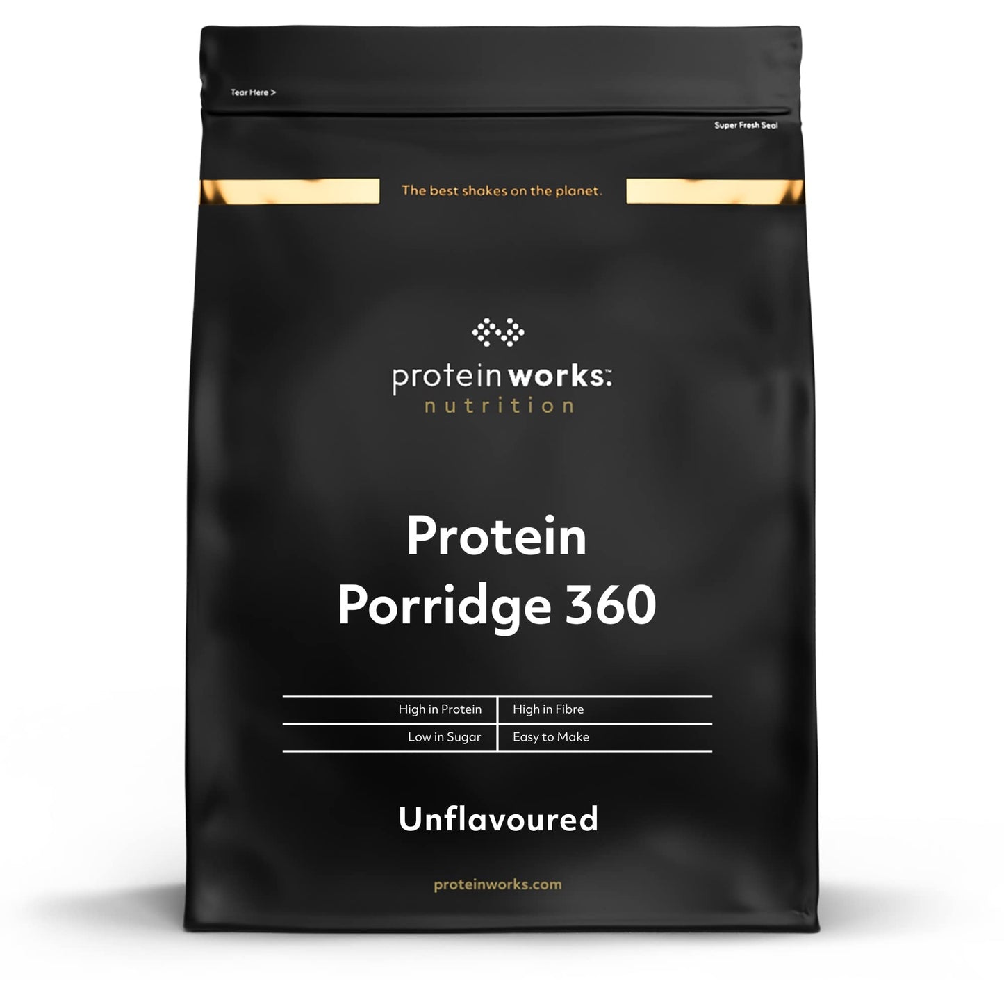 The Protein Works Porridge Proteico 360 | Basso Contenuto di Zuccheri, Ricco di Fibre, Vitamine E Minerali | Banana E Pepite di Cioccolato, 1 kg, 1000 unità