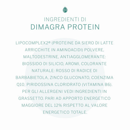 Dimagra Protein - Integratore Alimentare con proteine da siero del latte - Per dimagrire, disintossicare, per il mantenimento e la crescita della massa muscolare - Gusto cioccolato, 10 buste da 22 g