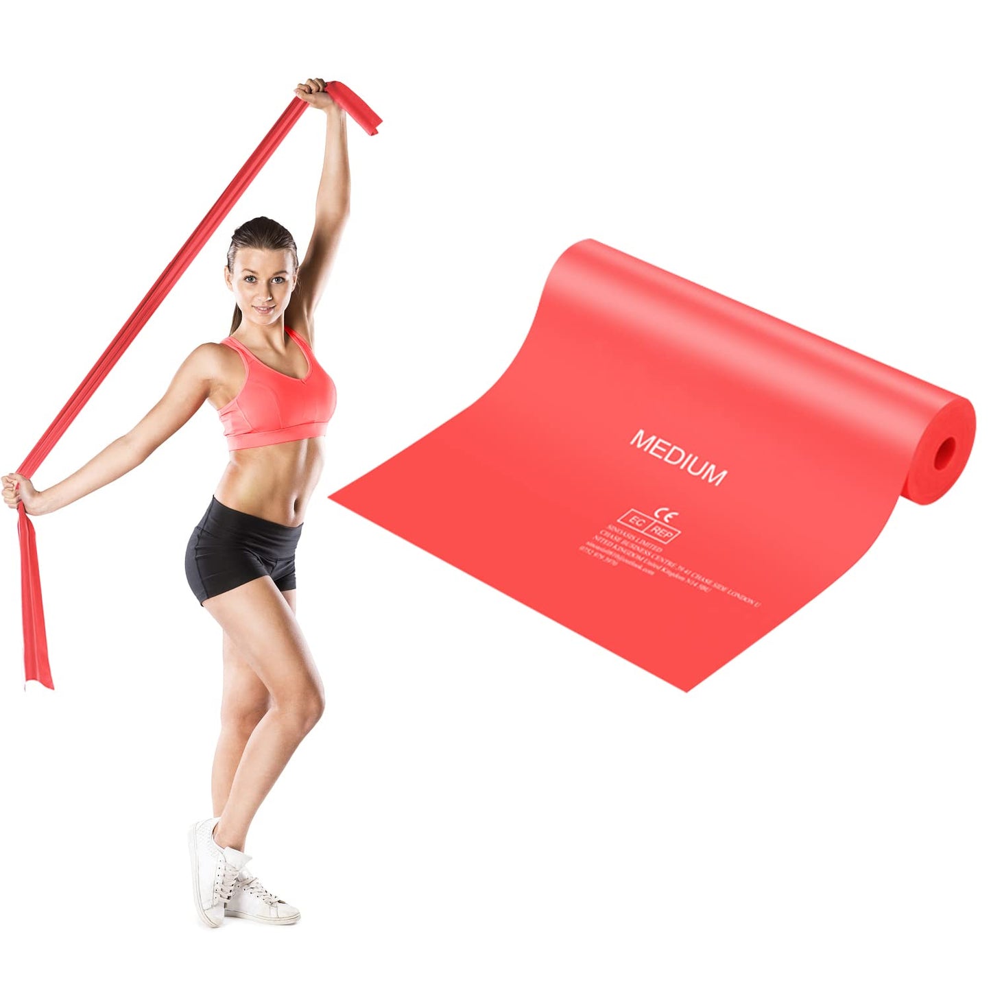 Elastici Palestra, Bande Elastiche Fitness Resistance Band Elastici Fisioterapia Esercizi Yoga, Pilates, Schiena Stretching, Sviluppo Muscolare,Casa, Palestra1.8-2.0M