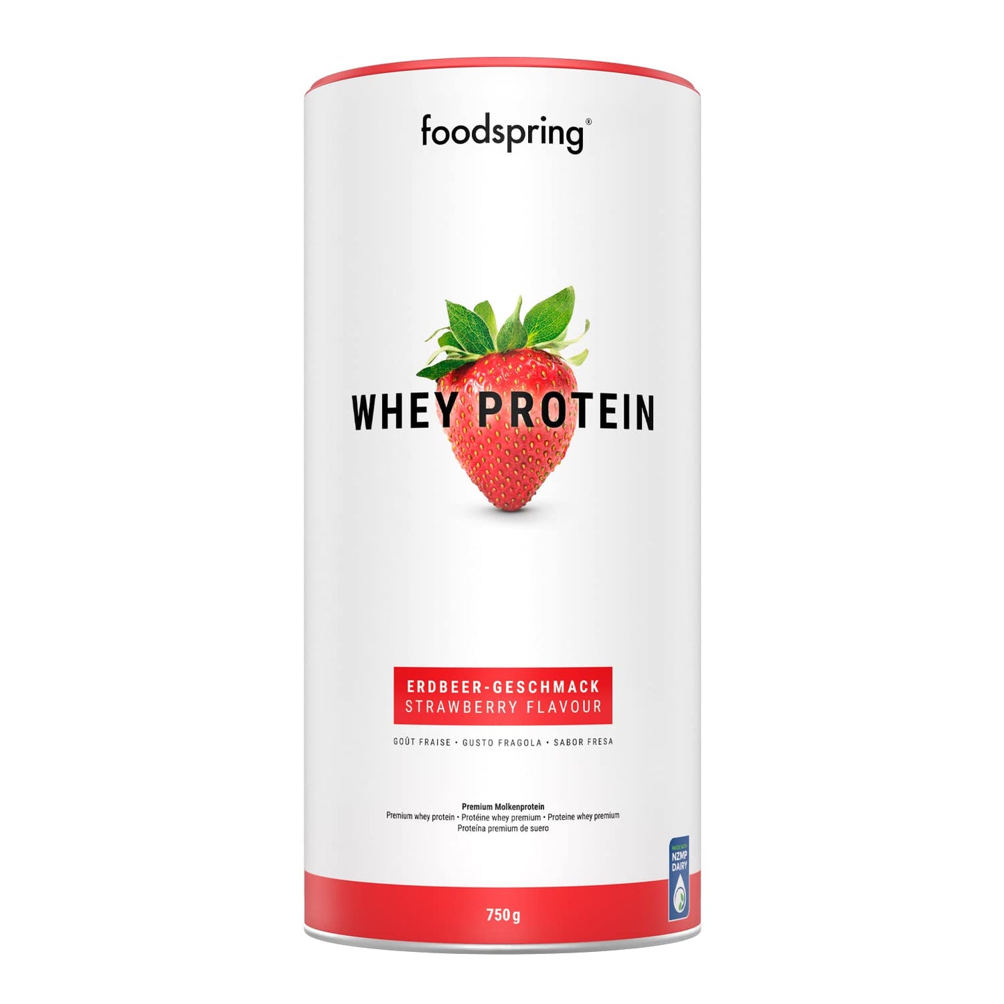 foodspring - Proteine Whey in polvere Cioccolato - Con 21 g di proteine per l'aumento muscolare, perfetta solubilità, ultra-filtrate & ricche di BCAA ed EAA - gusto pieno e delizioso (750 g)