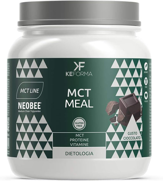 Keforma Mct Meal 480 gr Proteine a Catena Media Sostitutivo pasto Dieta Chetogenica Gusto Cioccolato