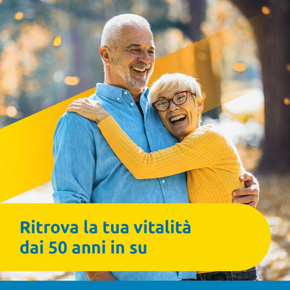 Supradyn Ricarica 50+ Integratore Multivitaminico Completo Vitamine E Minerali Con Vitamina B12, C, D, Zinco Per Stanchezza Fisica E Concentrazione Dai 50 Anni Uomo E Donna, 30 Compresse Effervescenti