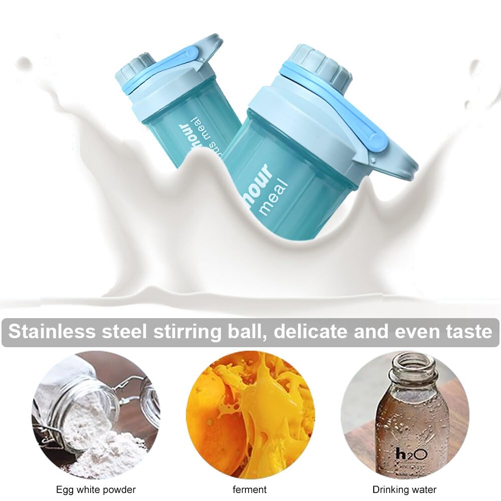 EACHPT Protein Shaker,Shaker per proteine da 600 ml per frullati di integratori,shaker per proteine con tappo a vite,setaccio e scala graduata|A prova di perdite,senza BPA