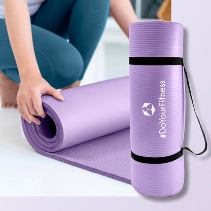 #DoYourFitness Tappetino yoga antiscivolo | Spessore da 0,8cm a 2cm | 183cm x 61cm o XXL 190cm x 100cm | Per principianti e utenti avanzati [Adatto per uso interno/esterno]