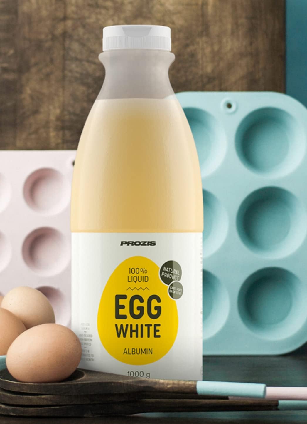 Prozis Egg White liquid 1 litro - albume uova da bere, albumine