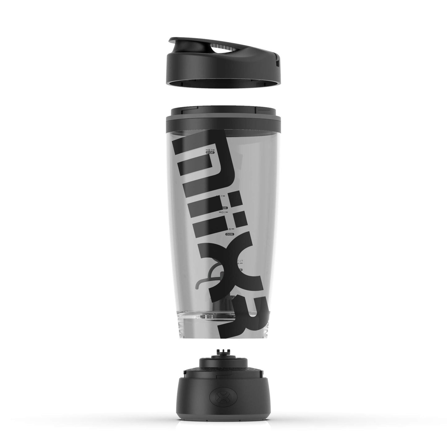 Promixx Bottiglia Originale Shaker - Alimentato a Batteria per Frullati di Proteine Lisci - Senza BPA, Tazza da 600ml (Bianco)