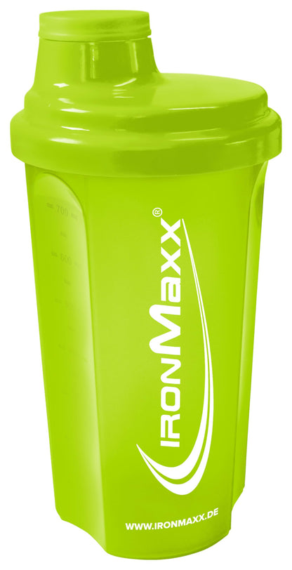 IronMaxx Protein Shaker - Blu/Grigio 700ml |Shaker Proteico con Tappo a Vite, Setaccio & Scala Graduata |a prova di perdite, lavabile in lavastoviglie & privo di plastificanti BPA e DEHP