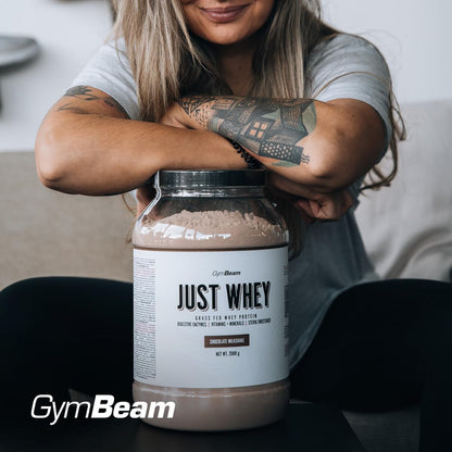 GymBeam Just Whey, Proteine in Polvere Multicomponente da Siero di Latte, Concentrato e Idrolizzato, 22,4g Proteine per Dose, con BCAA e Amminoacidi Essenziali (1000 g, Chocolate Milkshake)